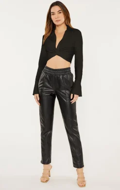 Cinq à Sept Cropped Mckenna Top Black Hot