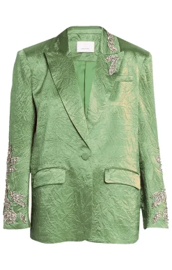 Cinq à Sept Crystal Floral Embellished Cheyenne Blazer Bonsai Best