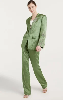 Cinq à Sept Crystal Floral Embellished Cheyenne Blazer Bonsai Best