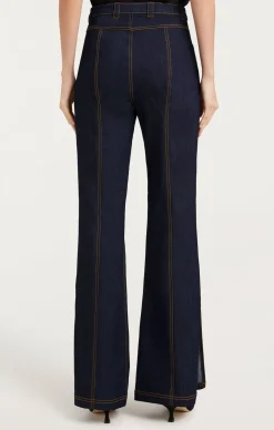 Cinq à Sept Crystal Floral Haylie Pant Indigo Sale