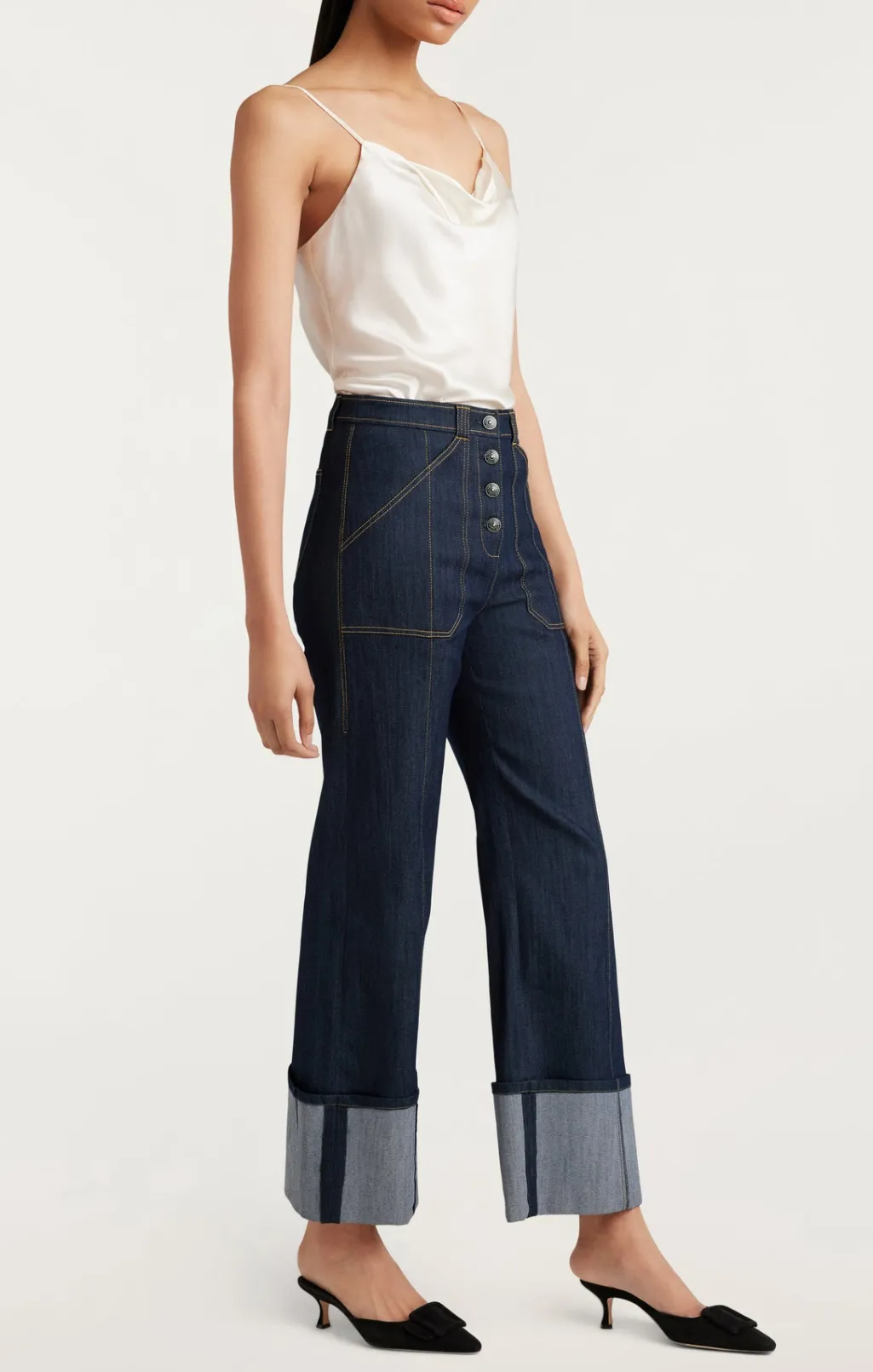 Cinq à Sept Cuffed Benji Pant Indigo Hot