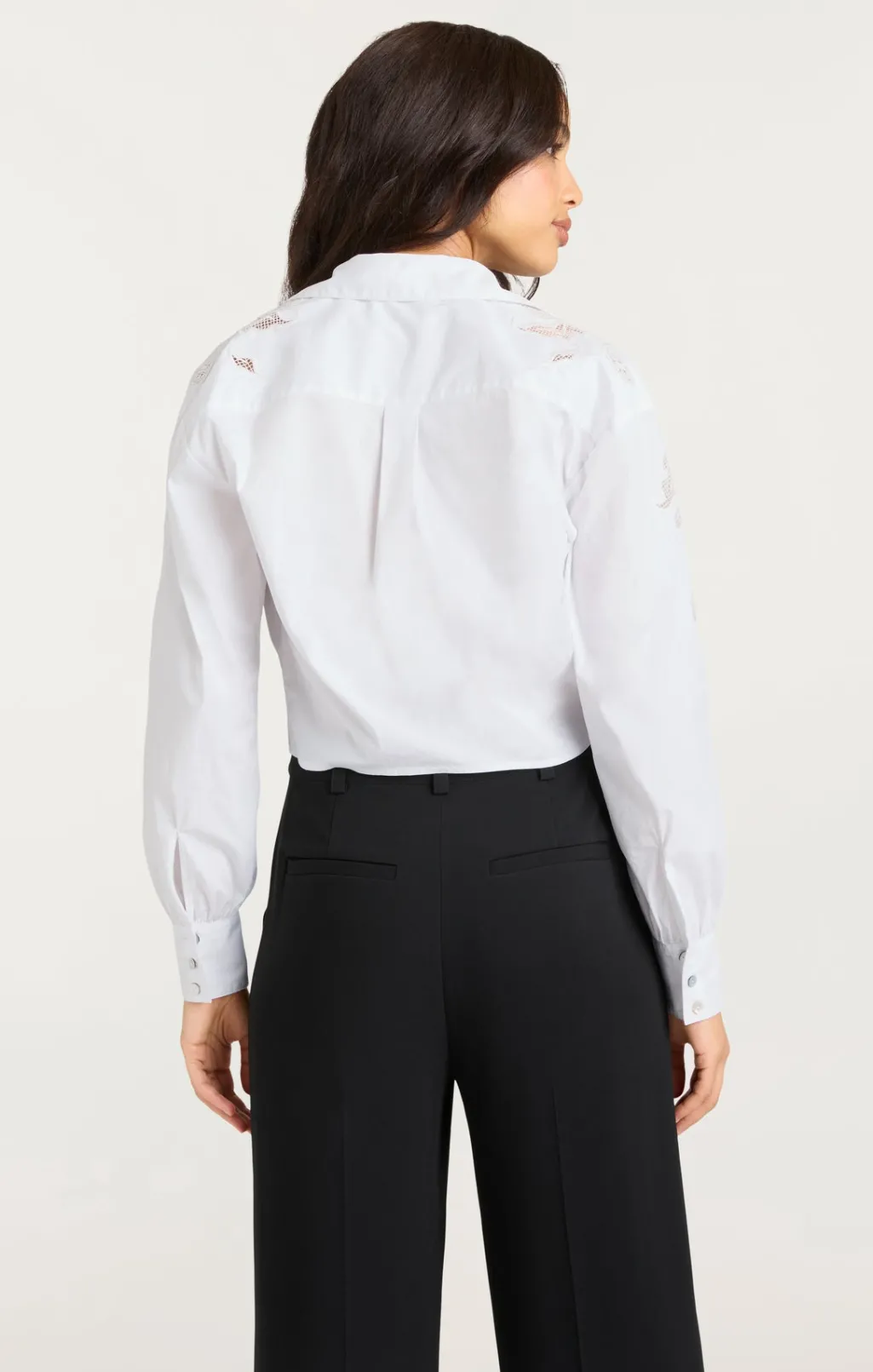 Cinq à Sept Cutout Embellished Marianna Top White
