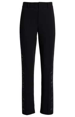 Cinq à Sept Cutout Paisley Embellished Kerry Pant Black New
