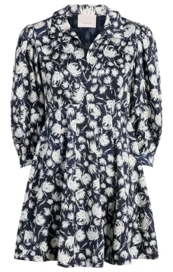 Cinq à Sept Darby Dress Navy/Ivory Discount