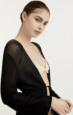 Cinq à Sept Darcy Knit Cover Up Black Sale