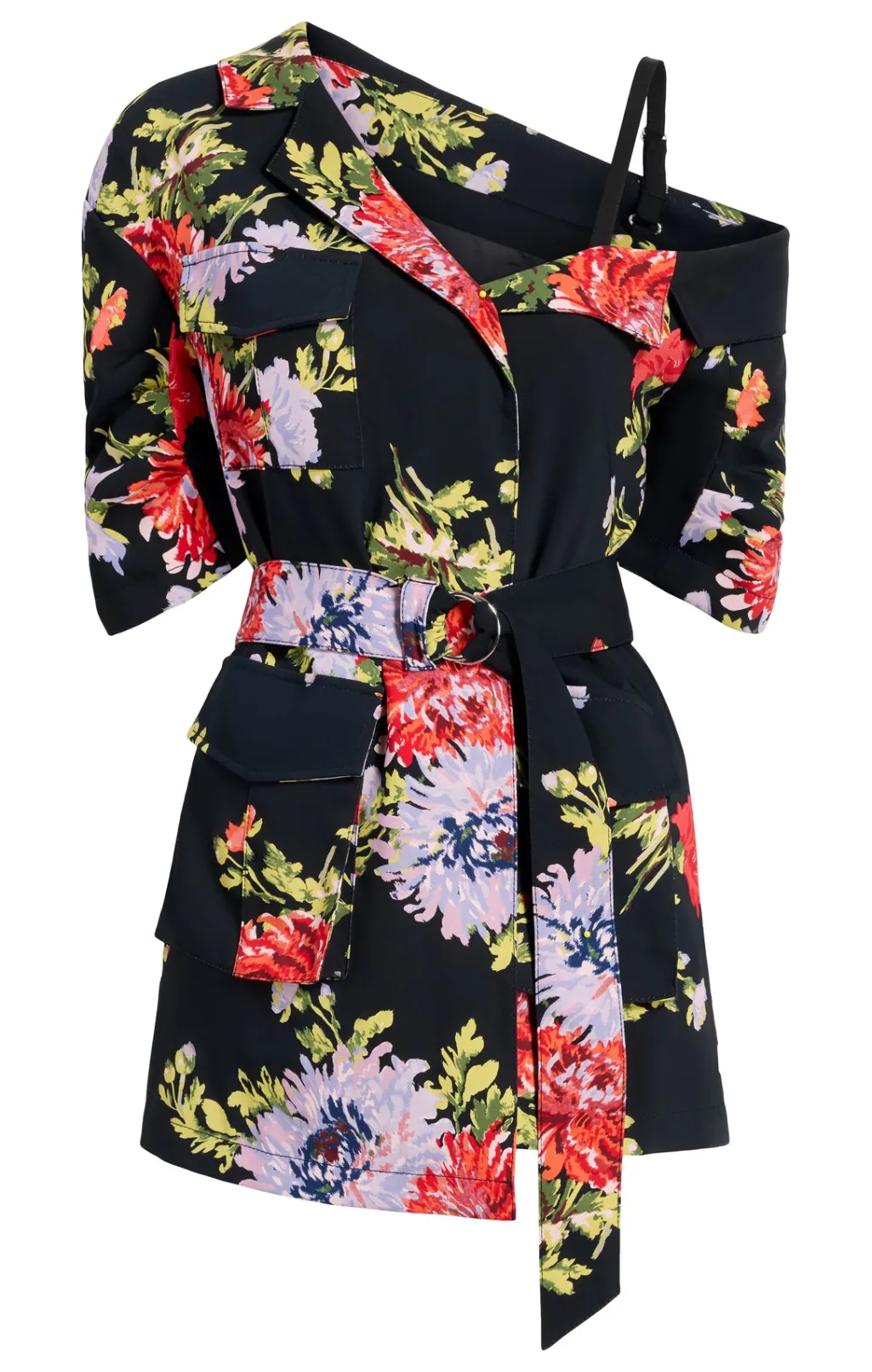 Cinq à Sept Dark Chrysanthemum Katie Jacket BlackMulti Discount