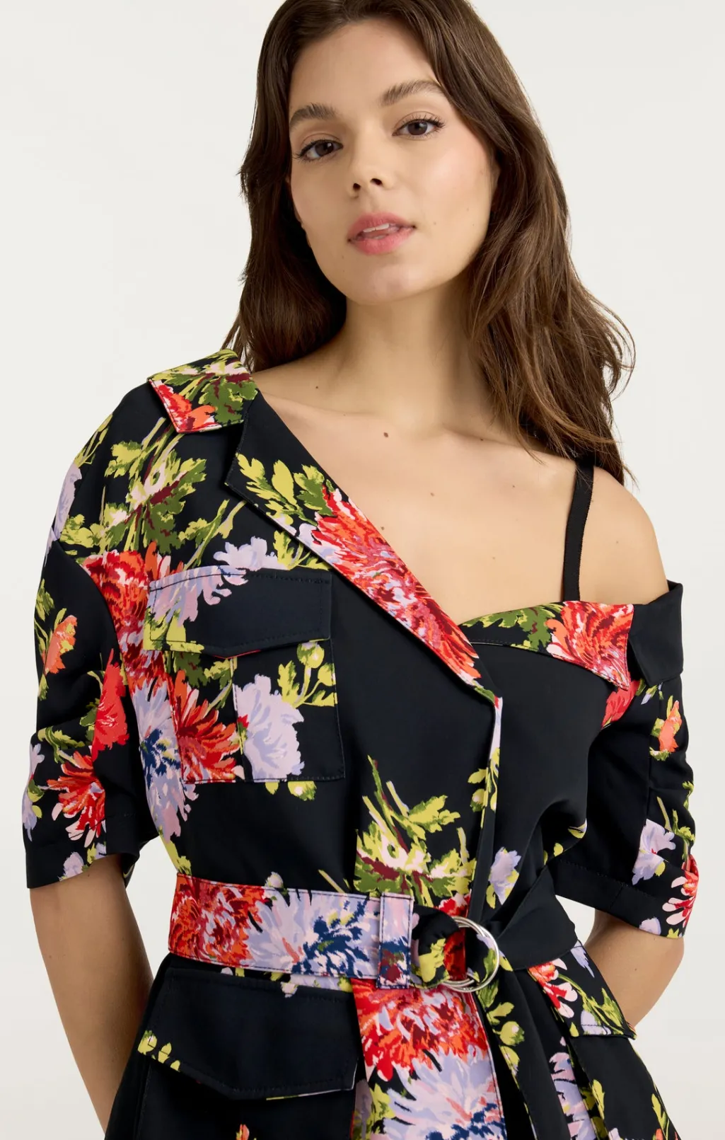 Cinq à Sept Dark Chrysanthemum Katie Jacket BlackMulti Discount