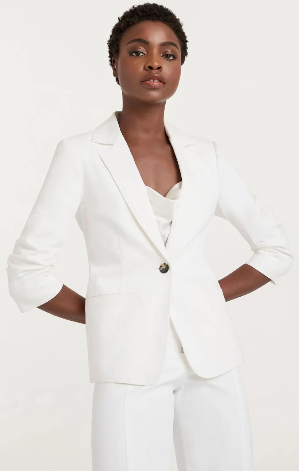 Cinq à Sept Denim Khloe Blazer White