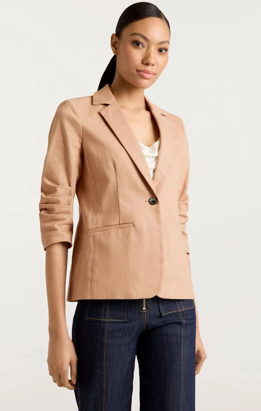 Cinq à Sept Denim Khloe Blazer Sahara Outlet