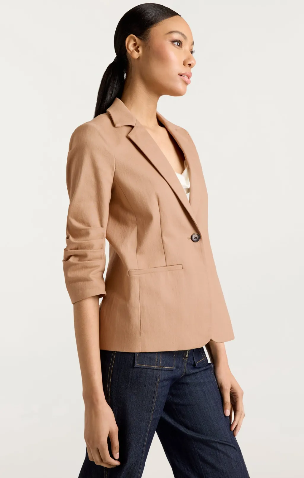 Cinq à Sept Denim Khloe Blazer Sahara Outlet