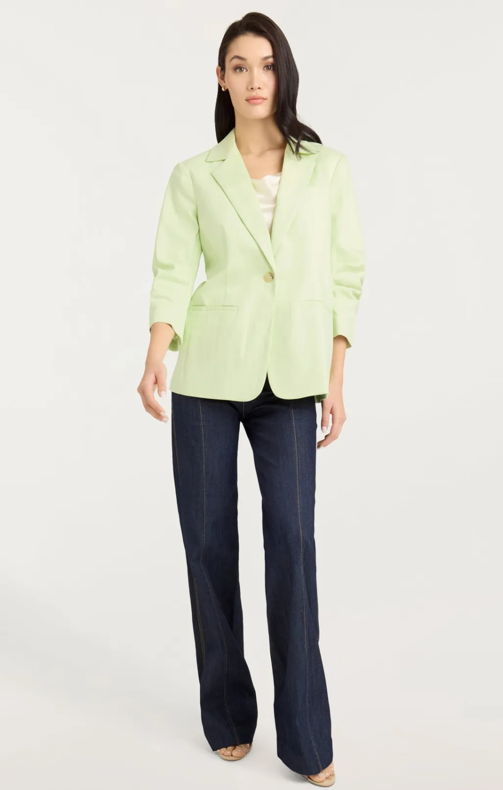 Cinq à Sept Denim Khloe Blazer Pistachio