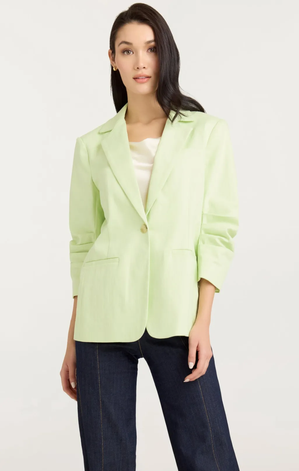 Cinq à Sept Denim Khloe Blazer Pistachio