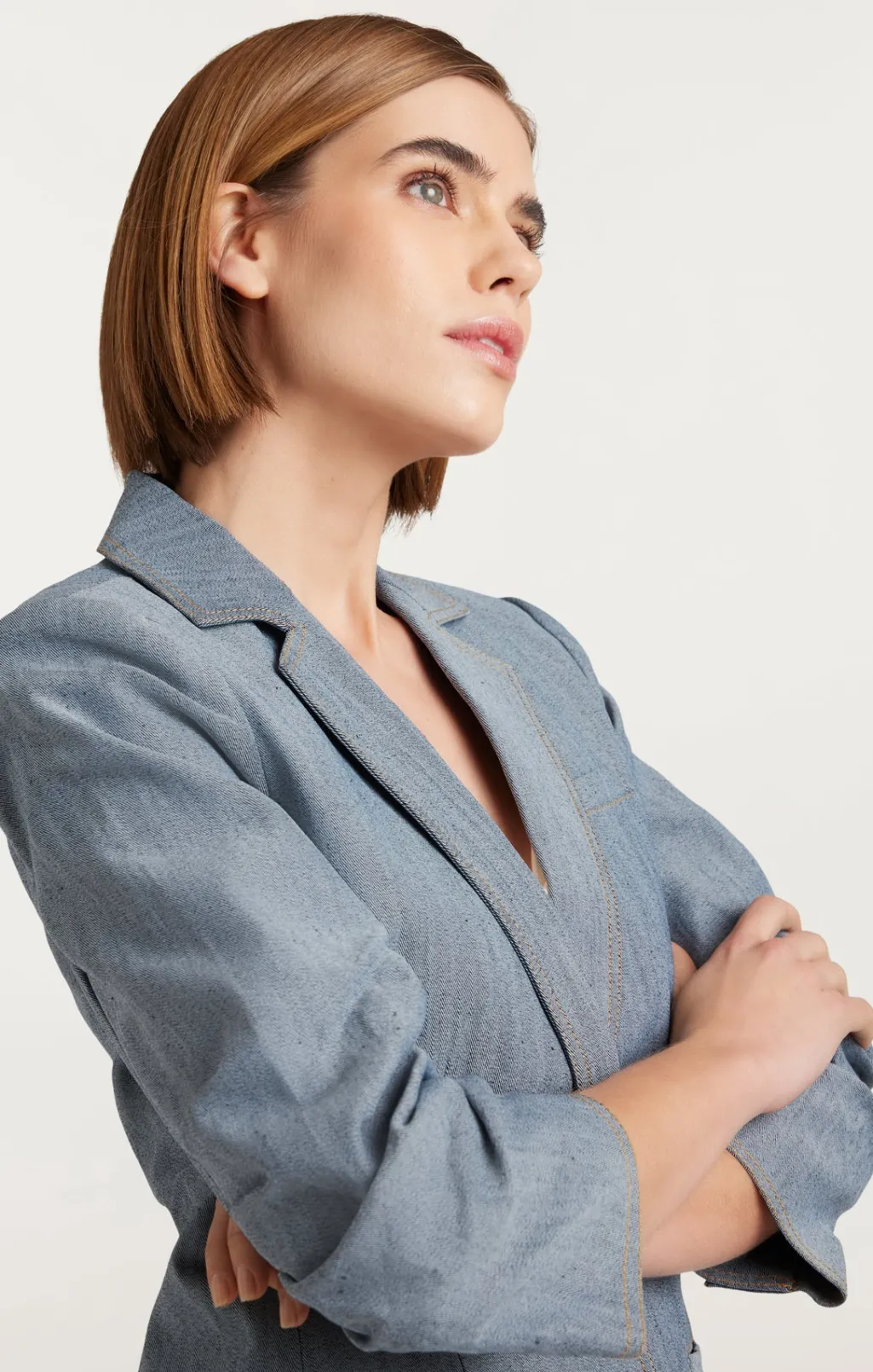 Cinq à Sept Denim Khloe Blazer LightIndigo Best