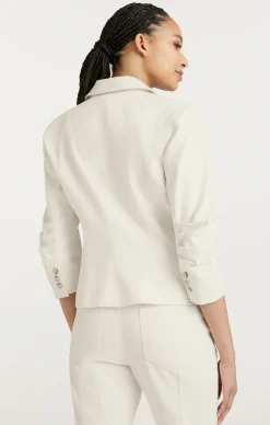 Cinq à Sept Denim Le Petit Khloe Blazer Gardenia Discount