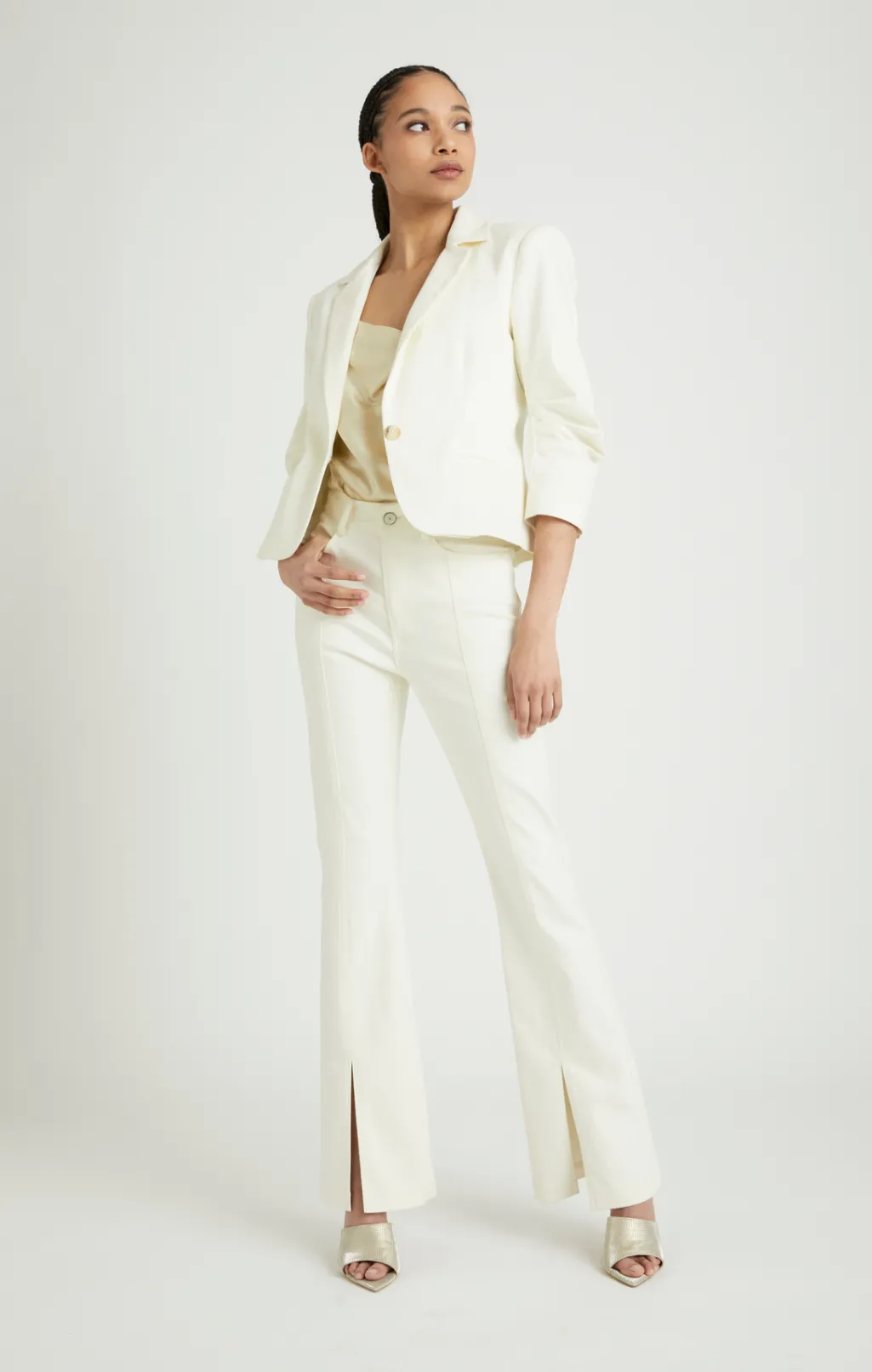 Cinq à Sept Denim Le Petit Khloe Blazer Gardenia Discount