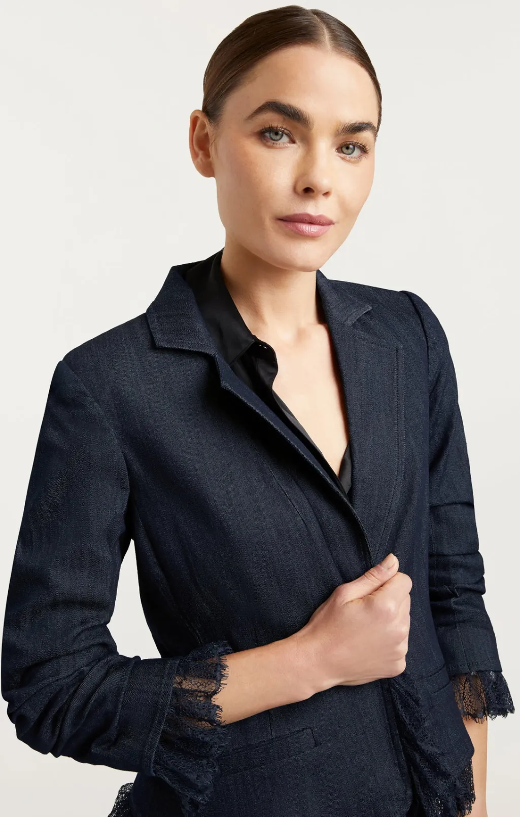 Cinq à Sept Denim Le Petit Roxie Blazer Indigo Outlet
