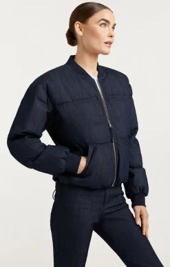 Cinq à Sept Denim Maris Puffer Indigo Clearance