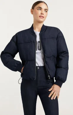 Cinq à Sept Denim Maris Puffer Indigo Clearance