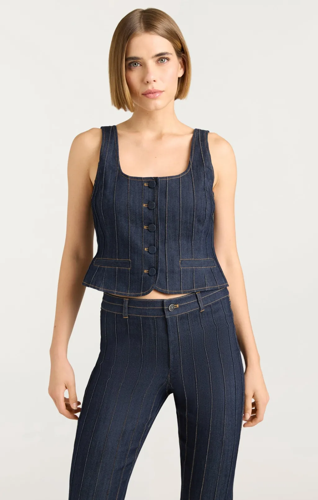 Cinq à Sept Denim Rowena Top Indigo New
