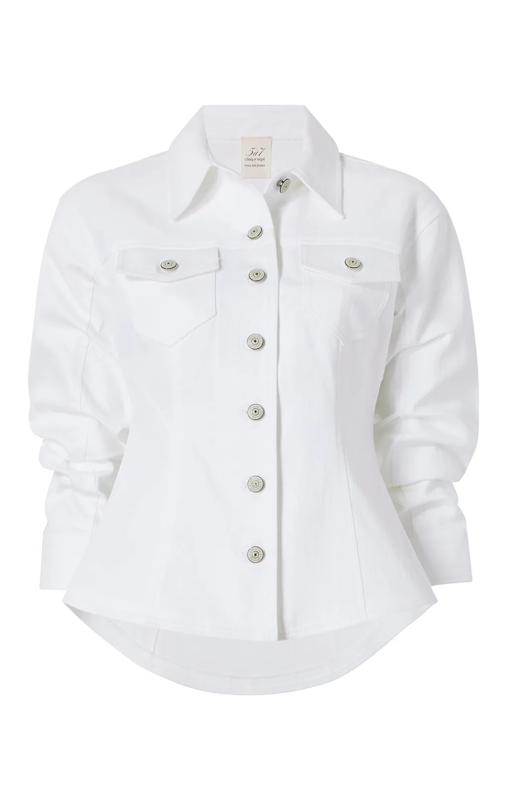 Cinq à Sept Denim Scrunched Canyon Jacket White Online