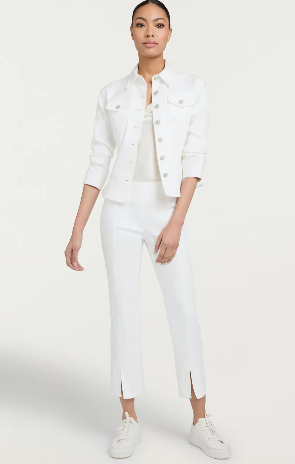 Cinq à Sept Denim Scrunched Canyon Jacket White Online
