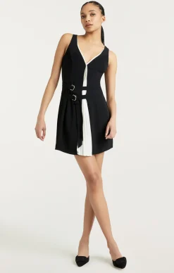 Cinq à Sept Desmond Dress Black/ivory Discount