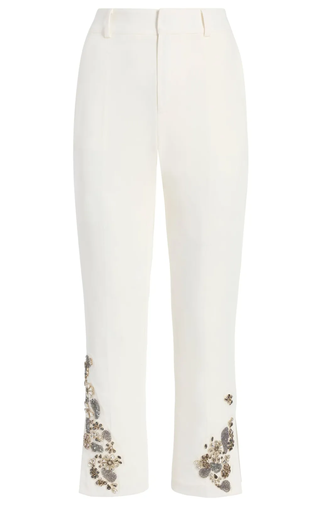 Cinq à Sept Diamond Daisies Cropped Kerry Pant Ivory/Smoke Sale