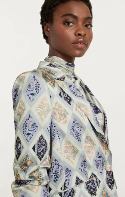 Cinq à Sept Diamond Sea Kylie Blazer CeladonMulti Sale