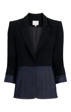 Cinq à Sept Dionne Blazer Black/Indigo Sale