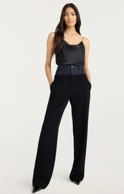 Cinq à Sept Dionne Pant Black/Indigo Online