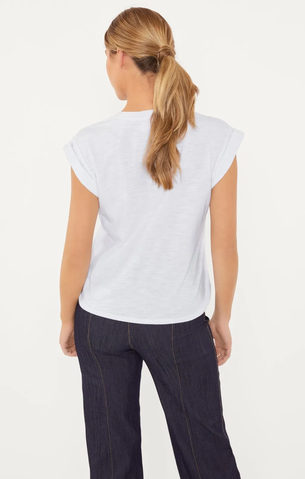 Cinq à Sept Ditsy Floral Vneck Bella Tee WhiteMulti Discount