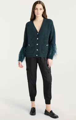 Cinq à Sept Dreama Marnie Cardigan GreenOnyxMulti