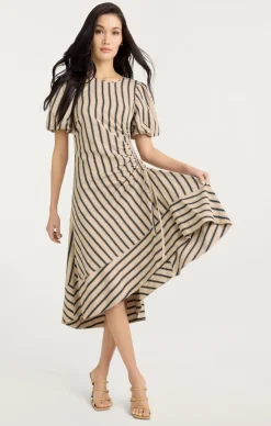 Cinq à Sept Elin Dress Khaki/Black Outlet
