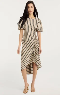 Cinq à Sept Elin Dress Khaki/Black Outlet
