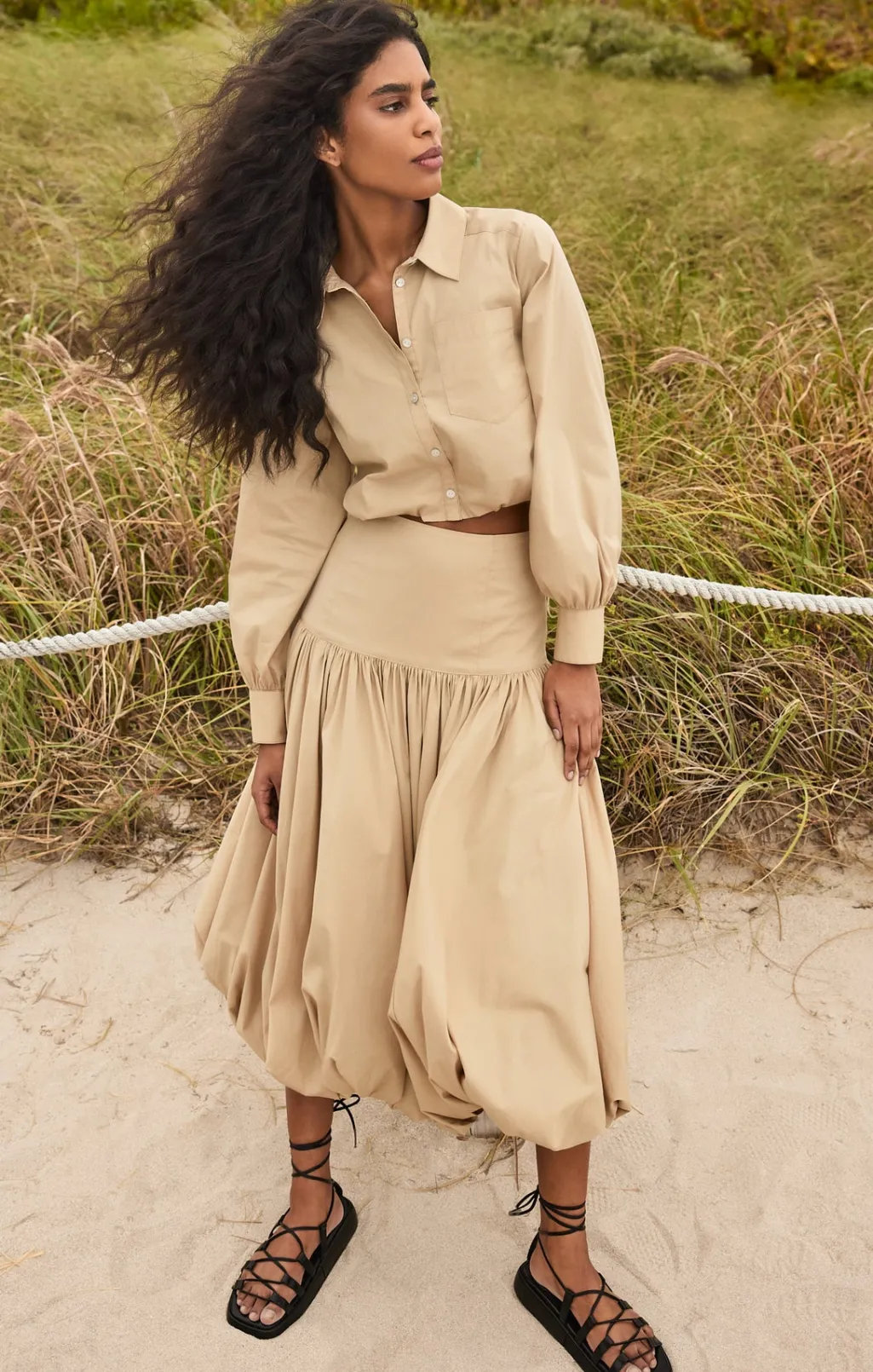 Cinq à Sept Ellah Skirt Khaki Sale