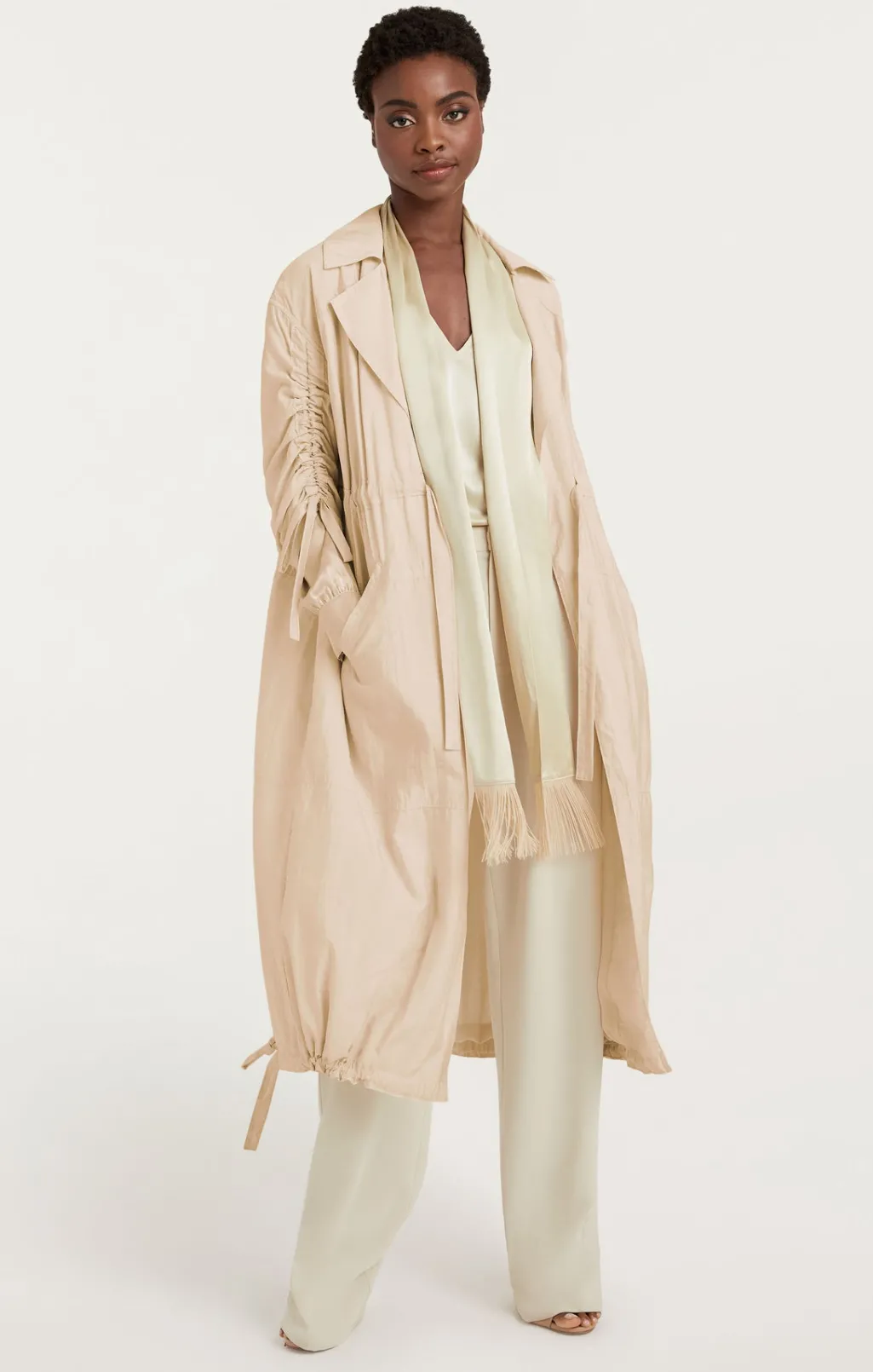 Cinq à Sept Emmeline Coat Plaster Discount