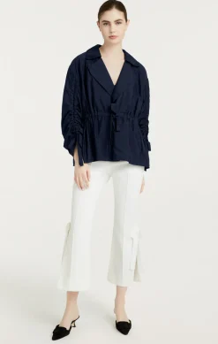 Cinq à Sept Emmeline Jacket Navy Sale