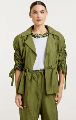 Cinq à Sept Emmeline Jacket OliveGreen