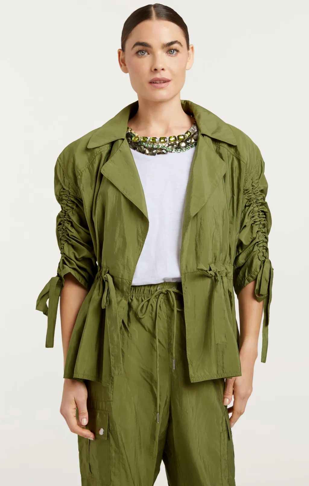 Cinq à Sept Emmeline Jacket OliveGreen