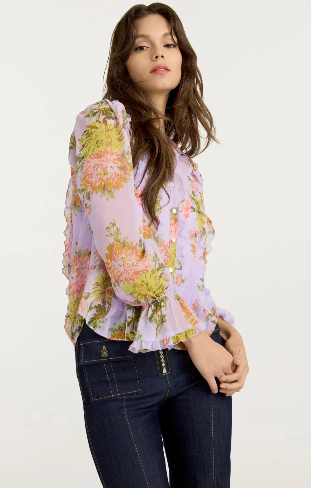 Cinq à Sept Estelle Top LilacMulti Discount