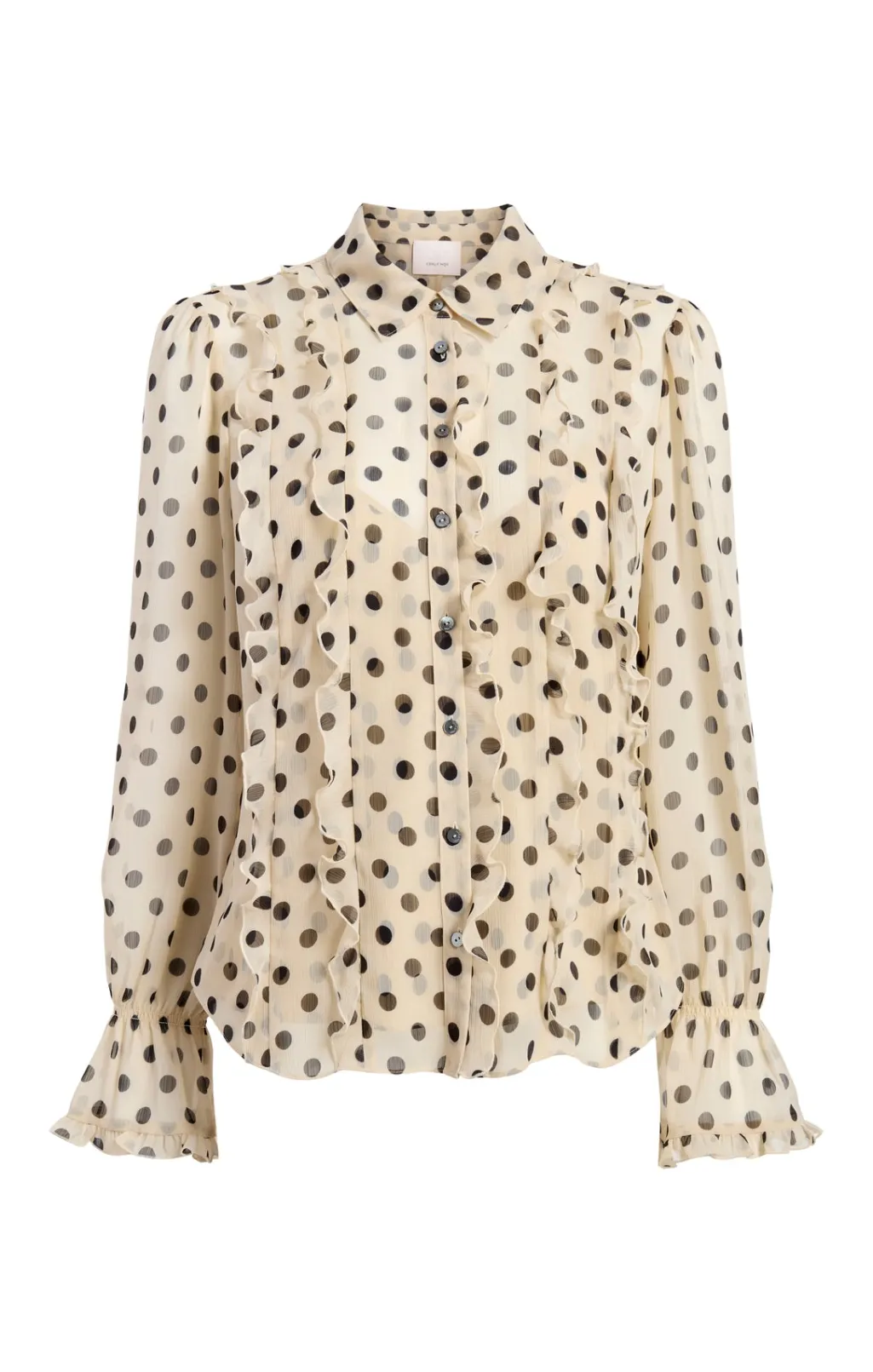 Cinq à Sept Estelle Top PolkaDotGardenia/Black Best