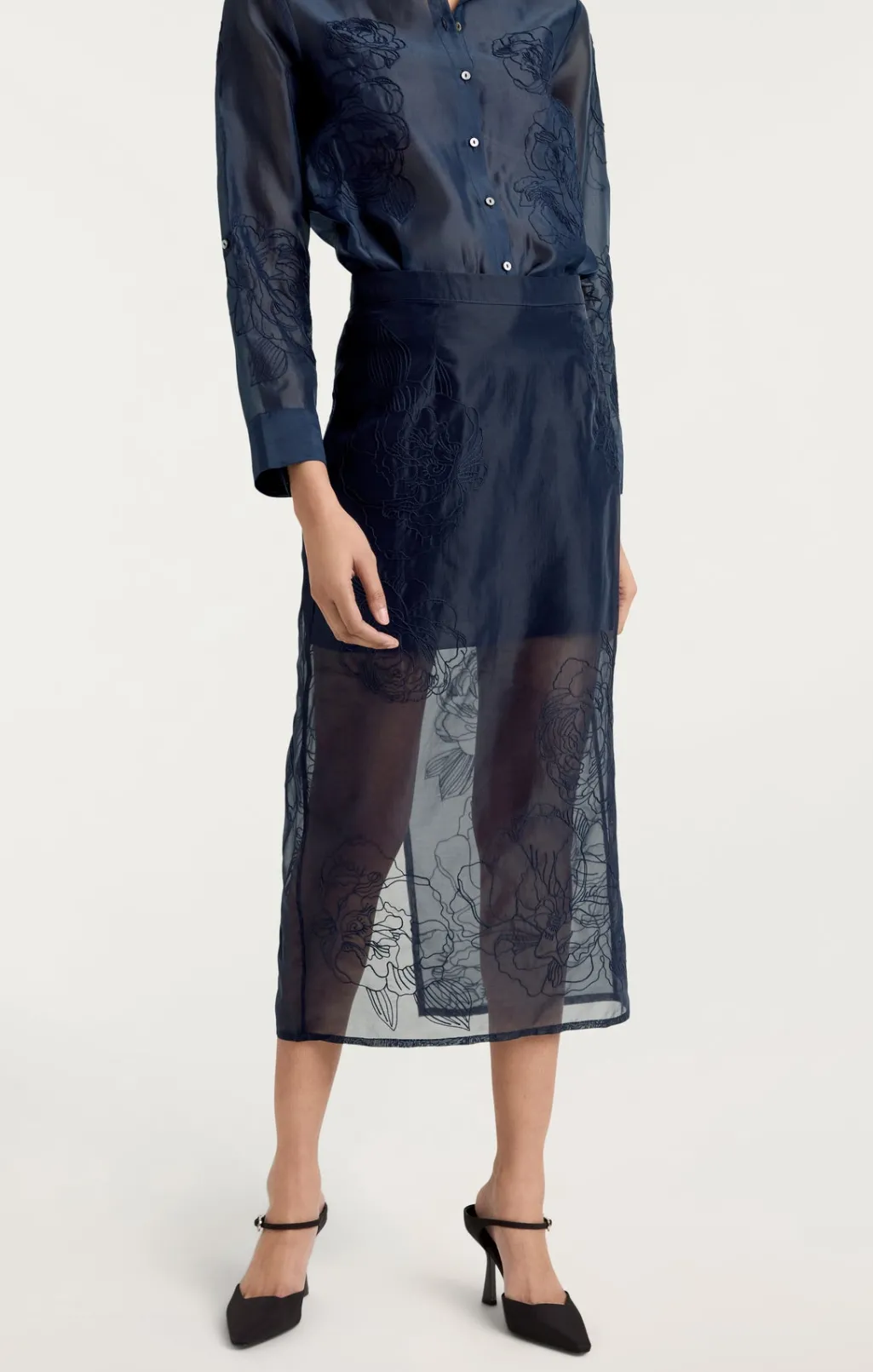 Cinq à Sept Etta Skirt Navy