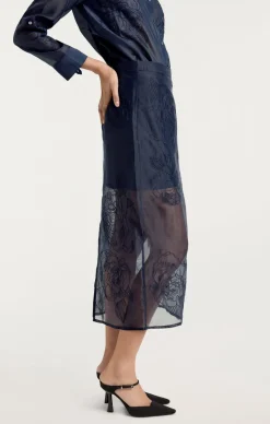 Cinq à Sept Etta Skirt Navy