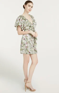 Cinq à Sept Evans Dress IvoryMulti Outlet