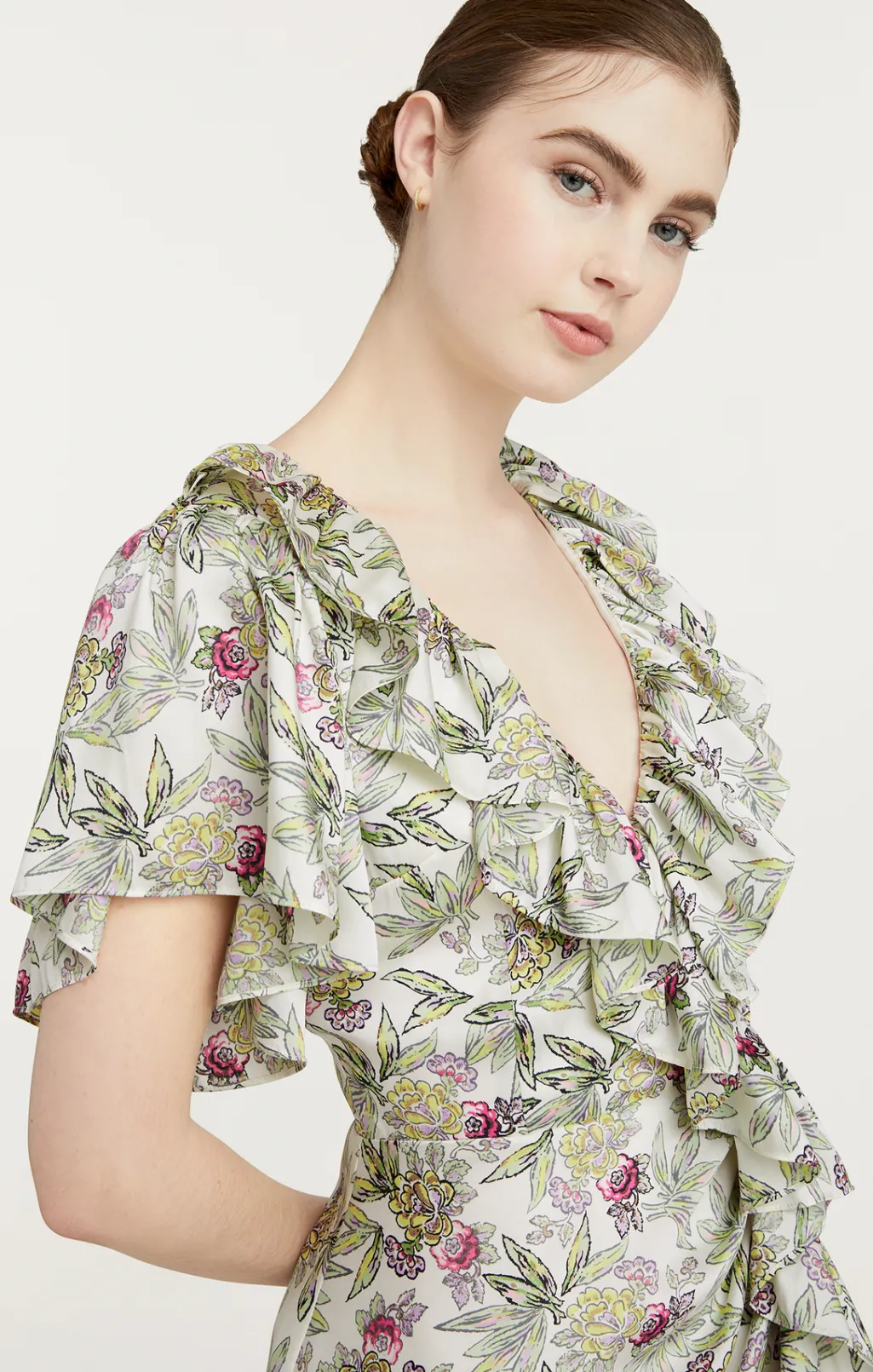 Cinq à Sept Evans Dress IvoryMulti Outlet