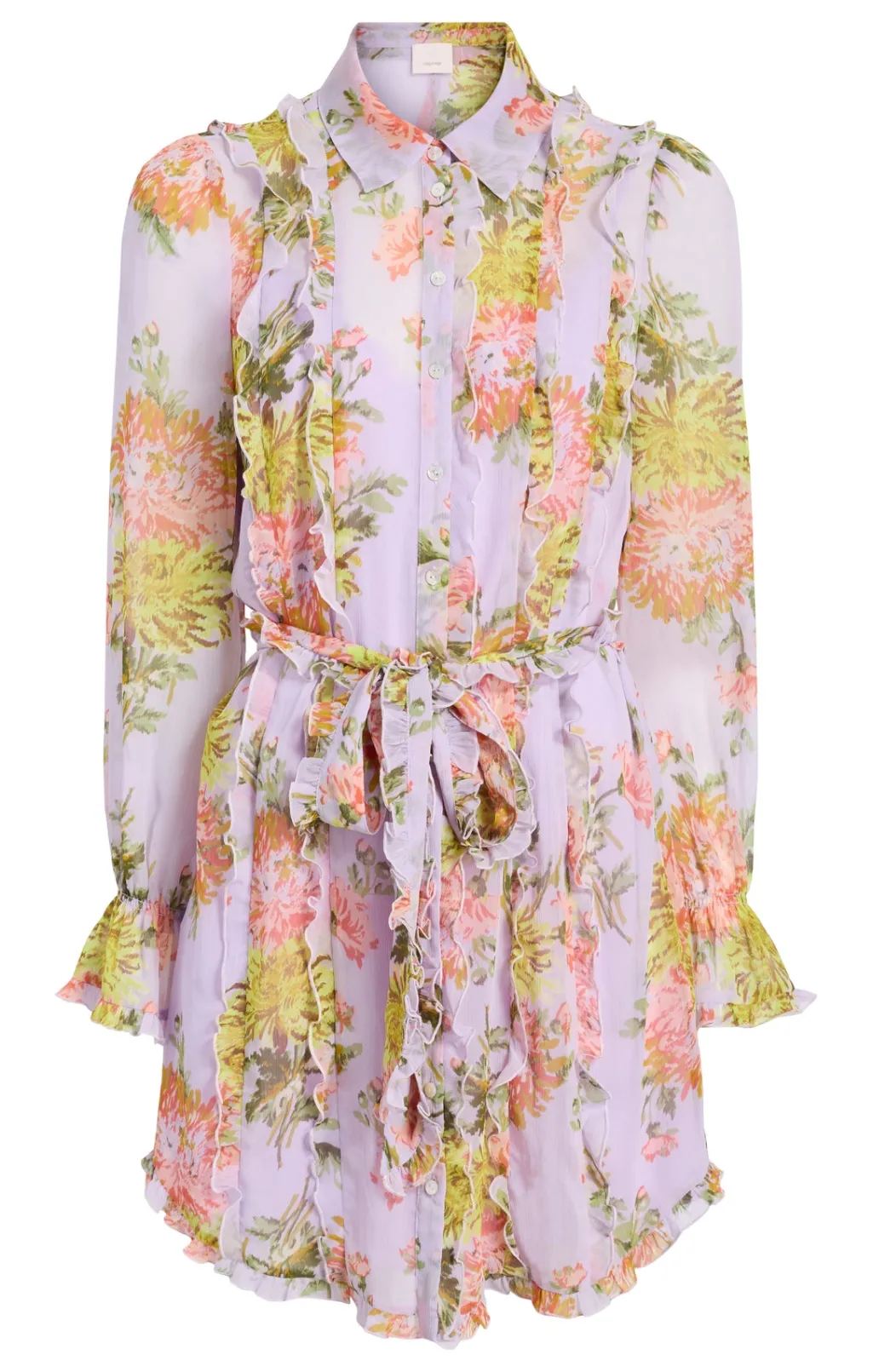 Cinq à Sept Faded Chrysanthemum Estelle Dress LilacMulti Hot