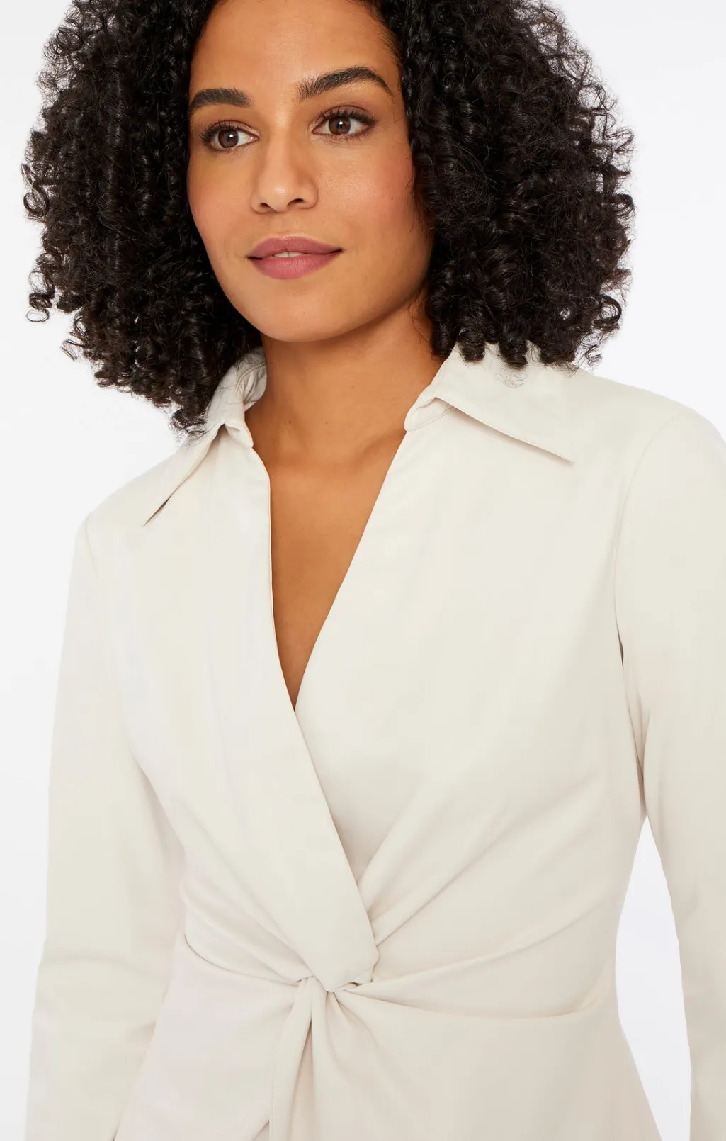 Cinq à Sept Faux Leather Mckenna Top Ivory Discount