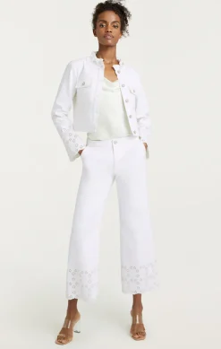 Cinq à Sept Floral Eyelet Matilde Jacket White New