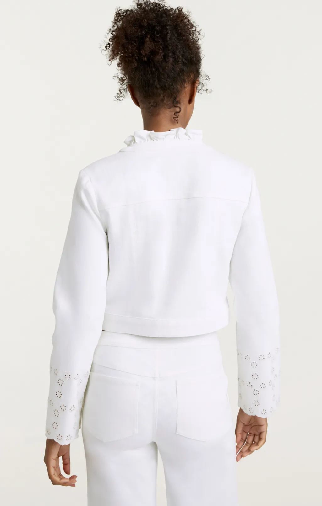 Cinq à Sept Floral Eyelet Matilde Jacket White New