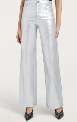 Cinq à Sept Foiled Francine Pant Silver Sale